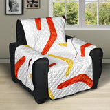 Waterclor boomerang Australian aboriginal ornament Recliner Cover Protector