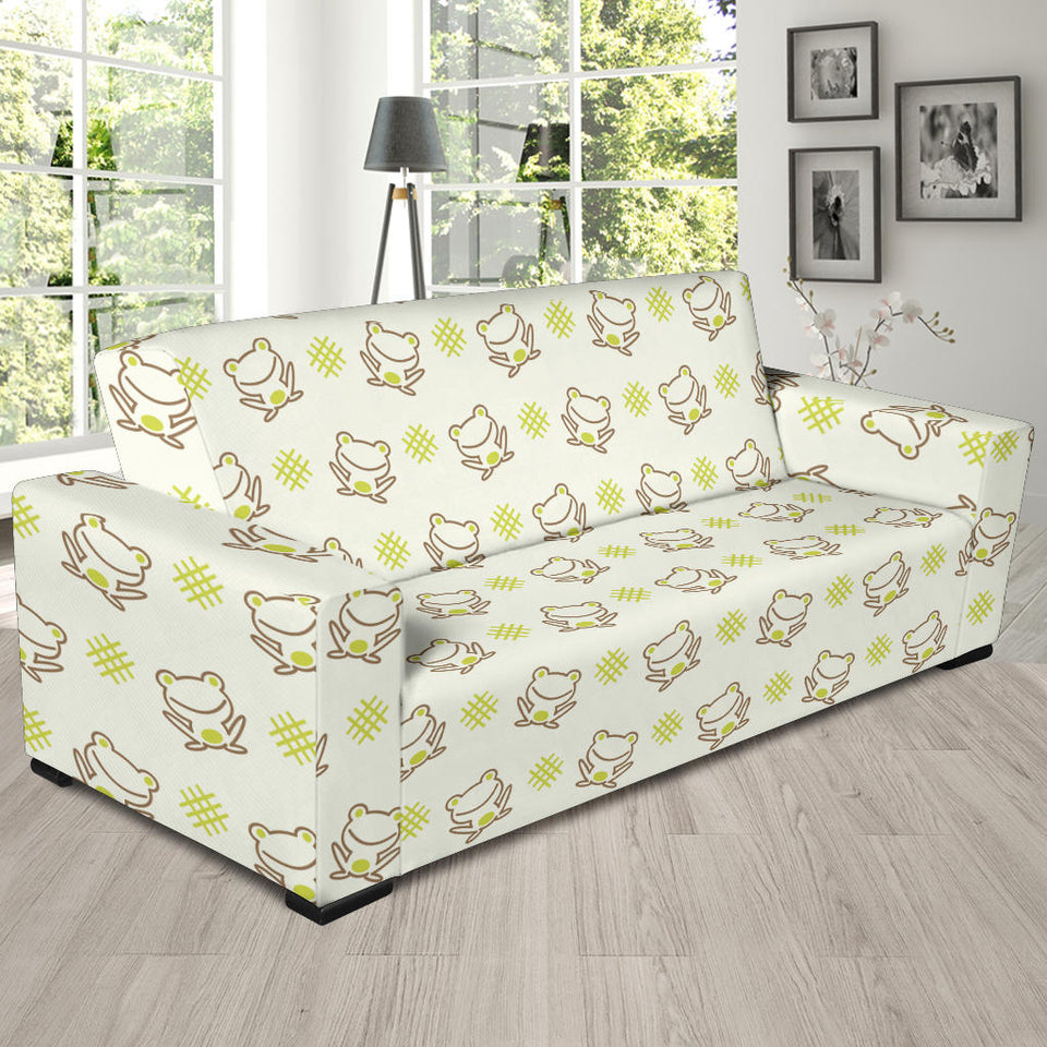 Cute Cartoon Frog Baby Pattern Sofa Slipcover