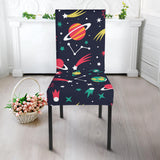 Colorful Space Pattern Planet Star Dining Chair Slipcover