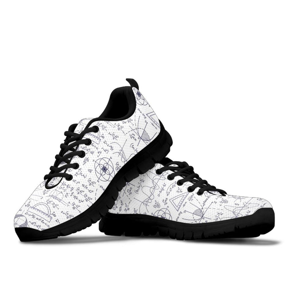 Math Pattern Print Design 03 Sneakers Pillow