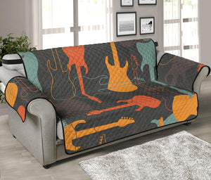 electric guitars pattern Sofa Cover Protector