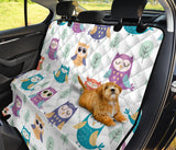 Cute Owl Pattern Dog Car Seat Covers