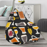 Beer Type Pattern Bean Bag Cover