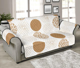 Gold Texture mushroom pattern Sofa Cover Protector