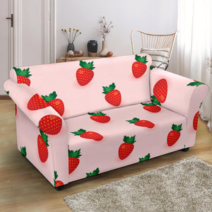 Strawberry Beautiful Pattern Loveseat Couch Slipcover