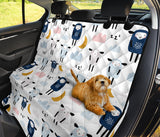 Cute Sleeping Sheep Moon Cloud Pattern Dog Car Seat Covers