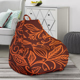 Cocoa Beans Tribal Polynesian Pattern Bean Bag Cover