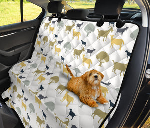 Silhouettes Of Goat And Tree Pattern Dog Car Seat Covers