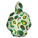 Avocado Design Pattern Zip Up Hoodie