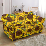 Sunflower Pattern Loveseat Couch Slipcover