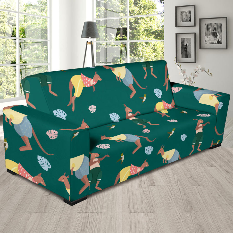 Kangaroo Leaves Pattern Sofa Slipcover