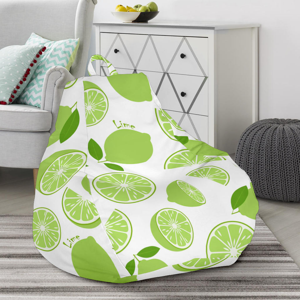 Lime Design Pattern Bean Bag Cover