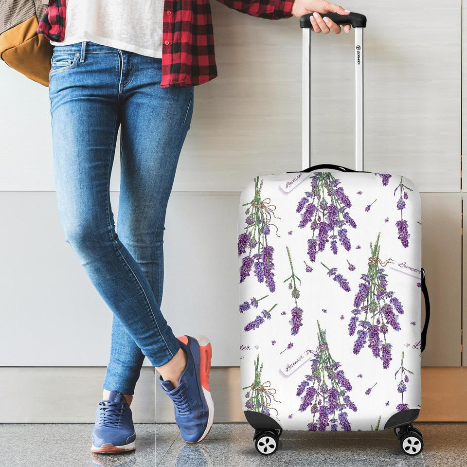 Lavender Flower Design Pattern Cabin Suitcases Luggages