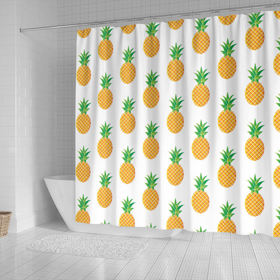 Pineapples Pattern Shower Curtain Fulfilled In US