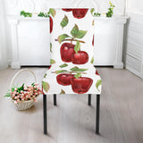 Red Apples Pattern Dining Chair Slipcover