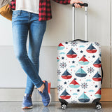 Cute Color Paper Sailboat Pattern Cabin Suitcases Luggages