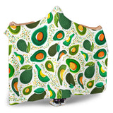 Avocado Design Pattern Hooded Blanket