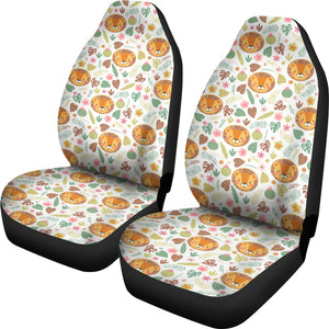 Lion Pattern Print Design 04 Universal Fit Car Seat Covers