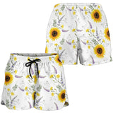 Beautiful Sunflowers Pattern Women Shorts