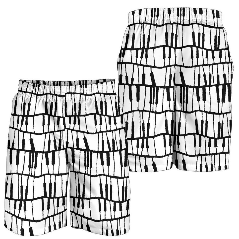 Piano Pattern Print Design 03 Men Shorts