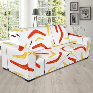 Waterclor Boomerang Australian Aboriginal Ornament Sofa Slipcover