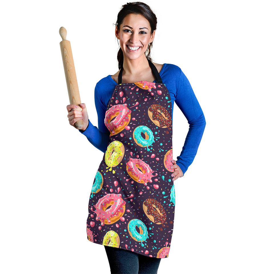 Colorful Donut Glaze Pattern Adjustable Apron