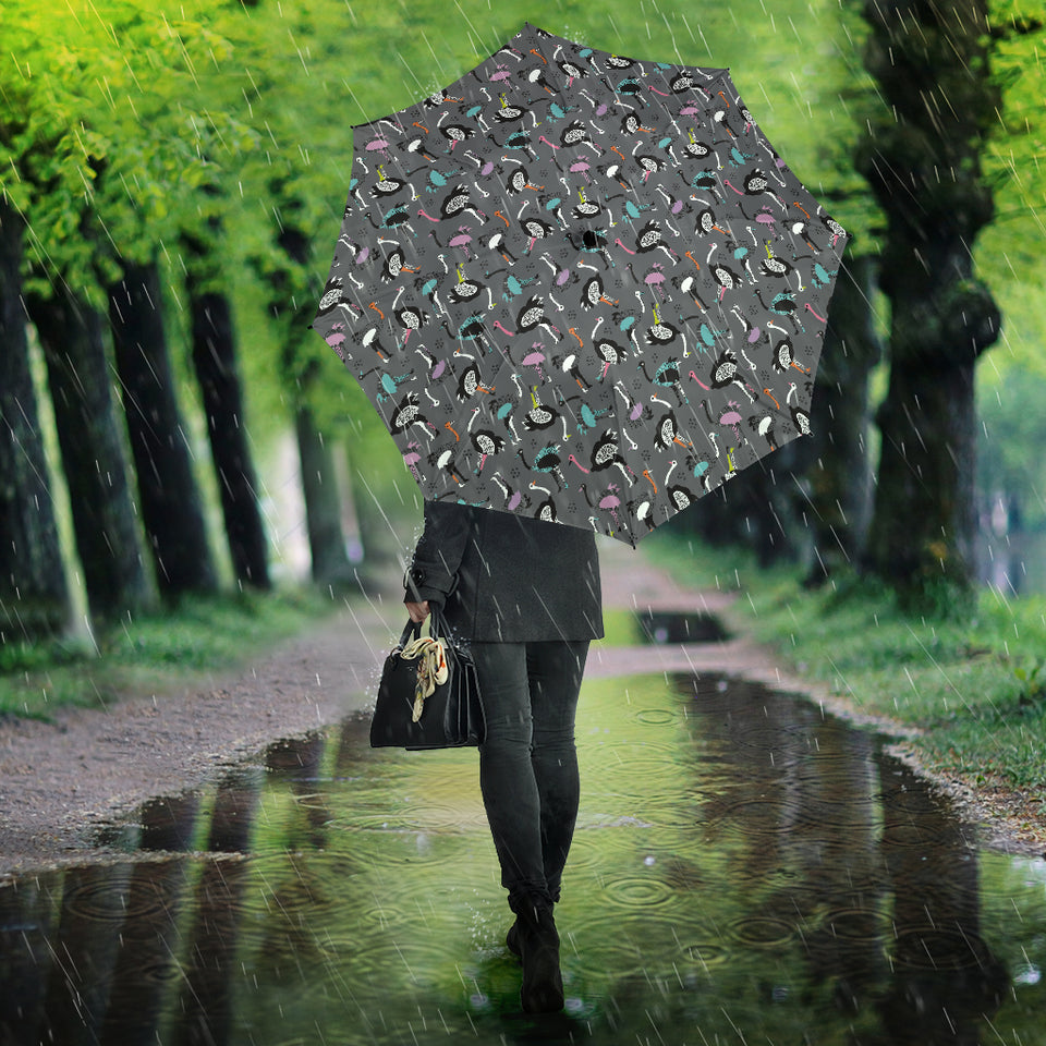 Ostrich Pattern Print Design 01 Umbrella