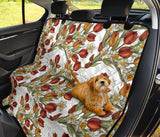 Red Tulips And Daffodils Pattern Dog Car Seat Covers