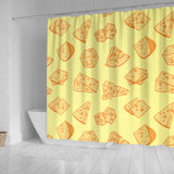 Cheese Design Pattern Shower Curtain Fulfilled In US