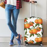 Oranges Pattern Background Cabin Suitcases Luggages