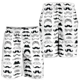 Mustache Beard Pattern Print Design 04 Men Shorts