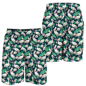 Pelican Pattern Print Design 03 Men Shorts