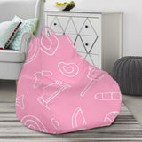 Sweet Candy Pink Background Bean Bag Cover