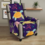 Colorful sea turtle pattern Chair Cover Protector