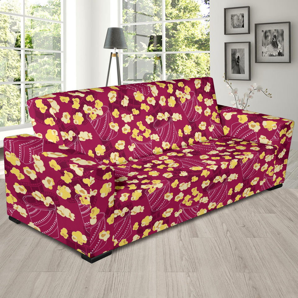 Popcorn Pattern Print Design 02  Sofa Slipcover