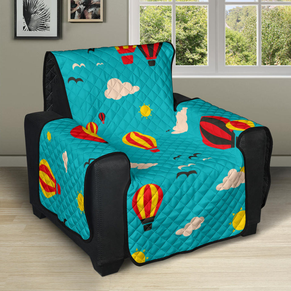 Hot Air Balloon Sky Pattern Recliner Cover Protector