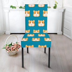 Guinea Pig Pattern Print Design 03 Dining Chair Slipcover