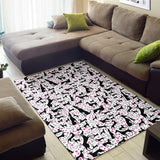 Greyhound Pattern Print Design 02 Area Rug