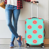 Grapefruit Green Background Cabin Suitcases Luggages