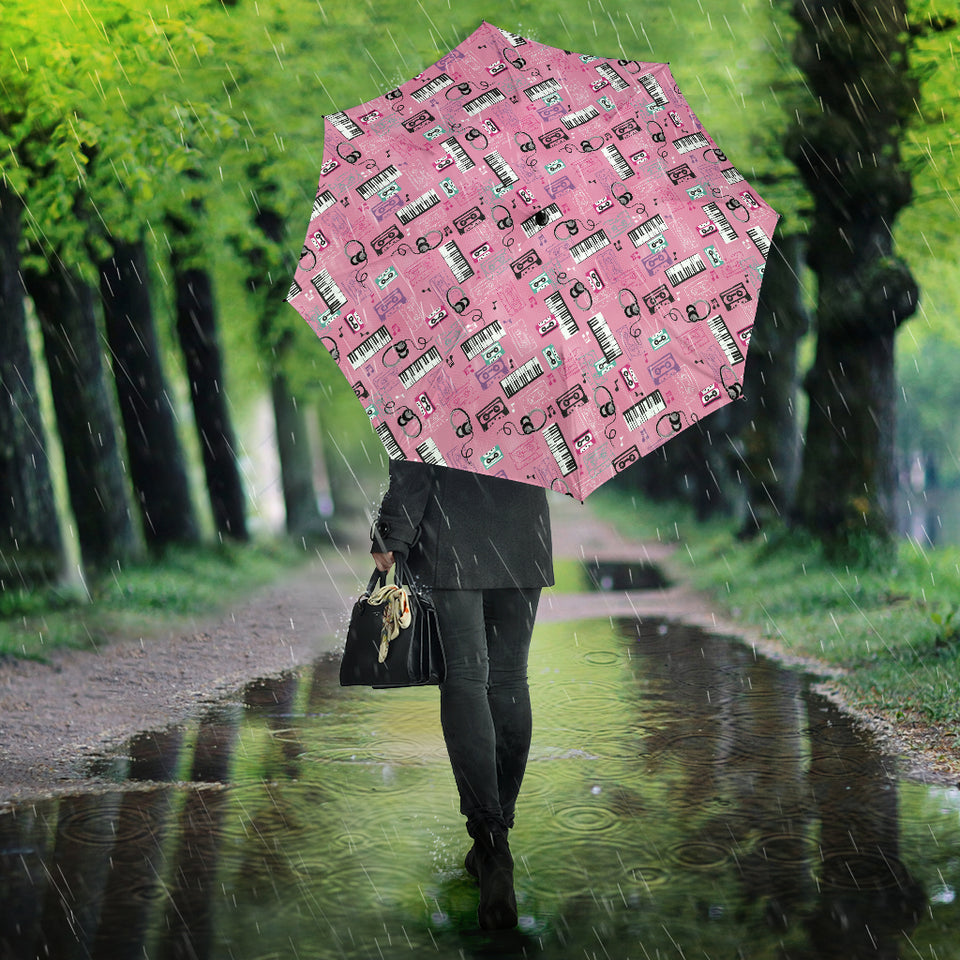 Piano Pattern Print Design 01 Umbrella