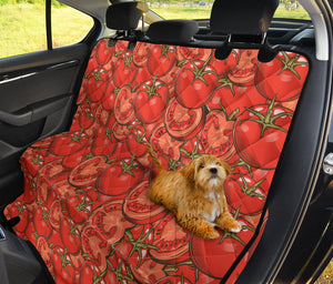 Red Tomato Pattern Dog Car Seat Covers