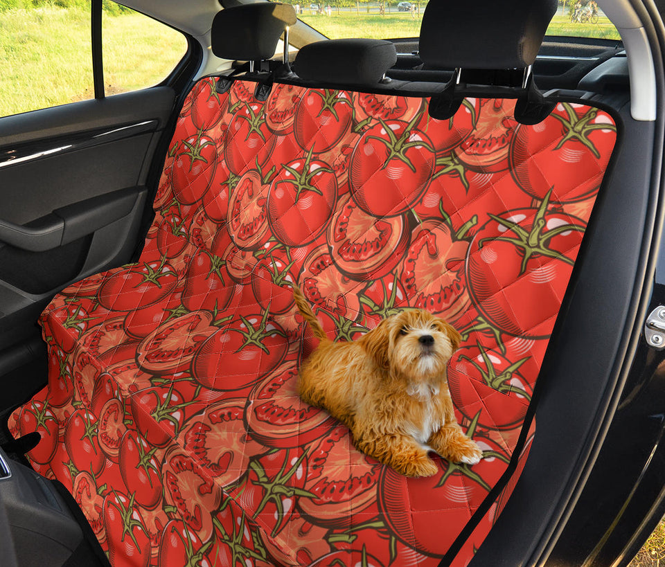 Red Tomato Pattern Dog Car Seat Covers