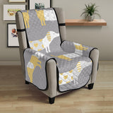 Cute dachshund dog pattern Chair Cover Protector