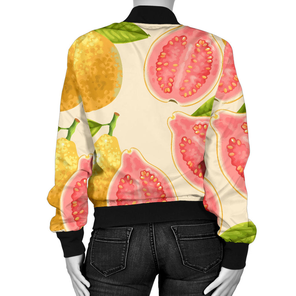 Beautiful Guava Pattern Women'S Bomber Jacket