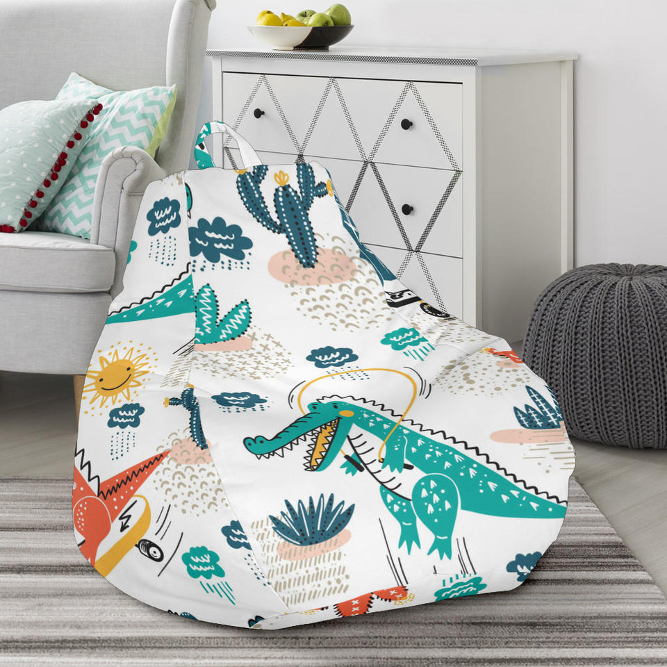 Cute Crocodile Pattern Bean Bag Cover