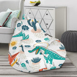 Cute Crocodile Pattern Bean Bag Cover