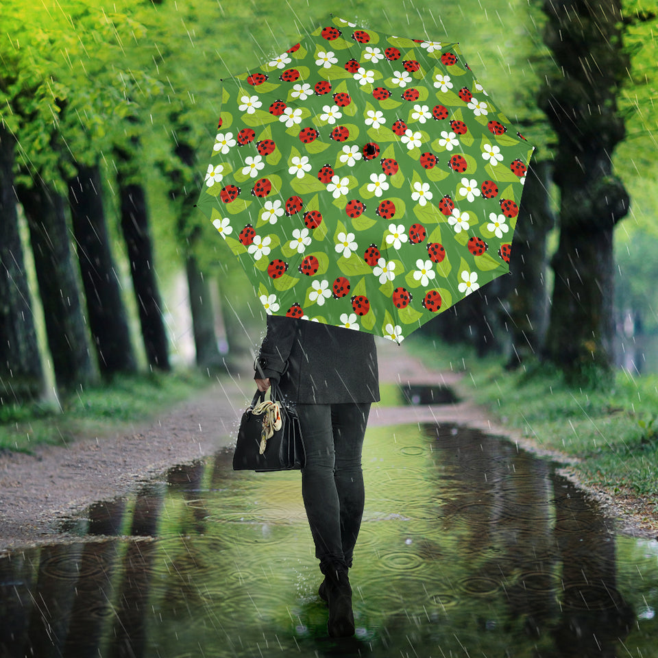 Ladybug Pattern Print Design 01 Umbrella