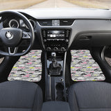 Mustache Beard Pattern Print Design 02 Front Car Mats