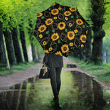 Sunflower Golden Polygonal Shapes Umbrella