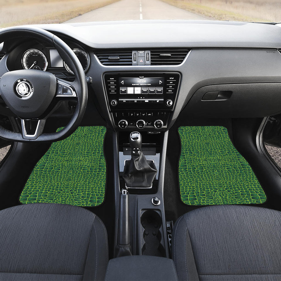 Crocodile Skin Printed Front Car Mats